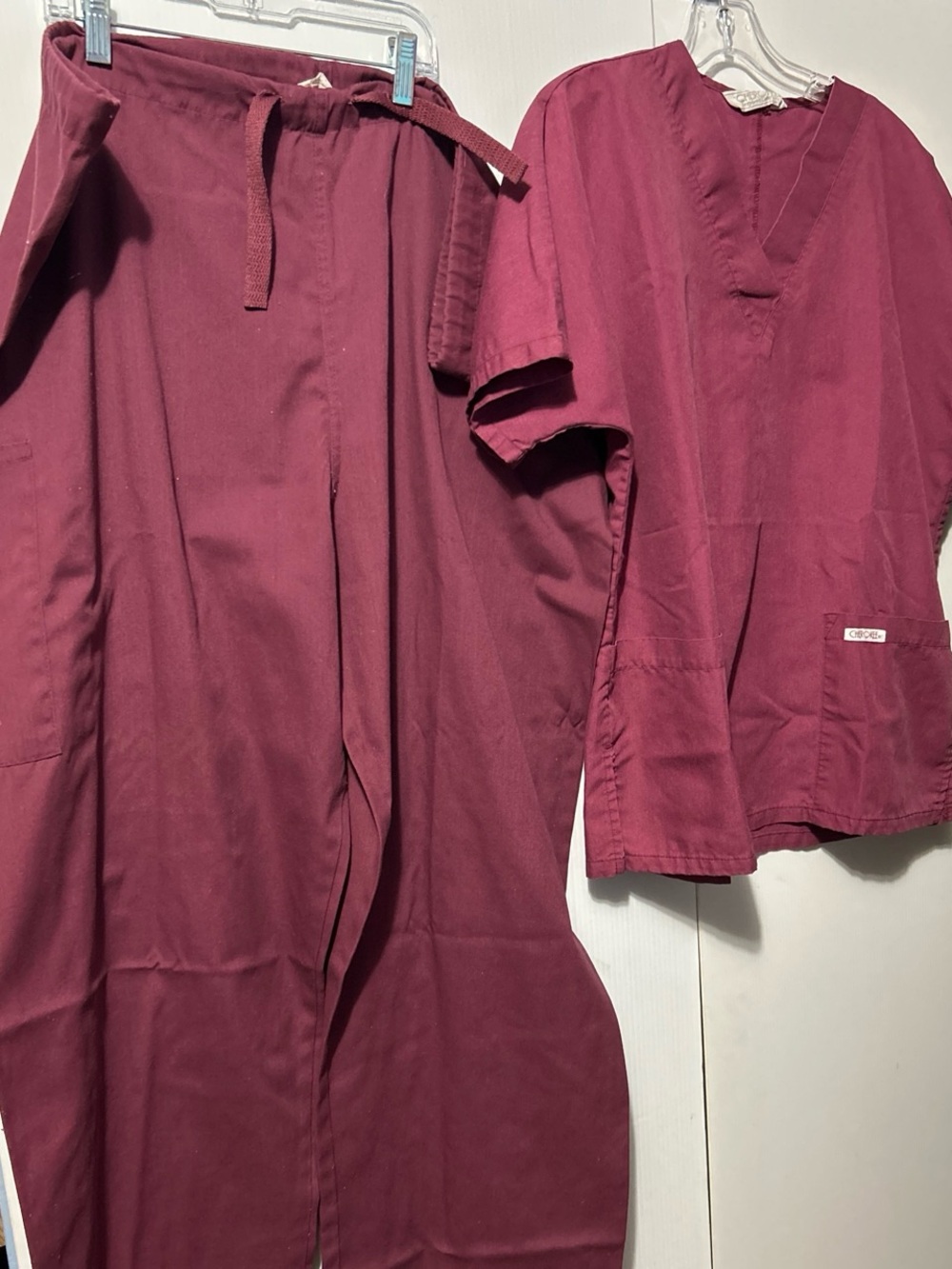 Cherokee Women's Scrub Set in Wine